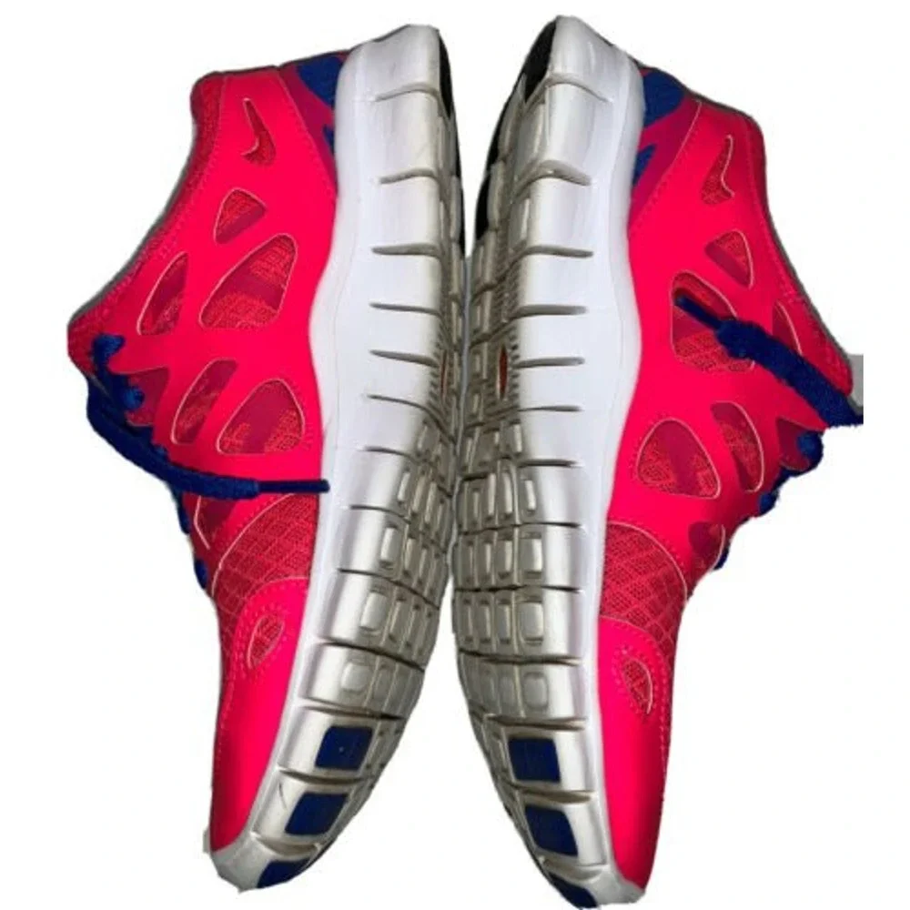 Nike Free Run 2 Pink Blue Mesh Running Shoes 443816-614 Womens 6.5